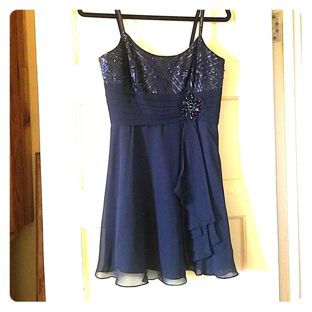 BGBG Maxazria black sequin dress